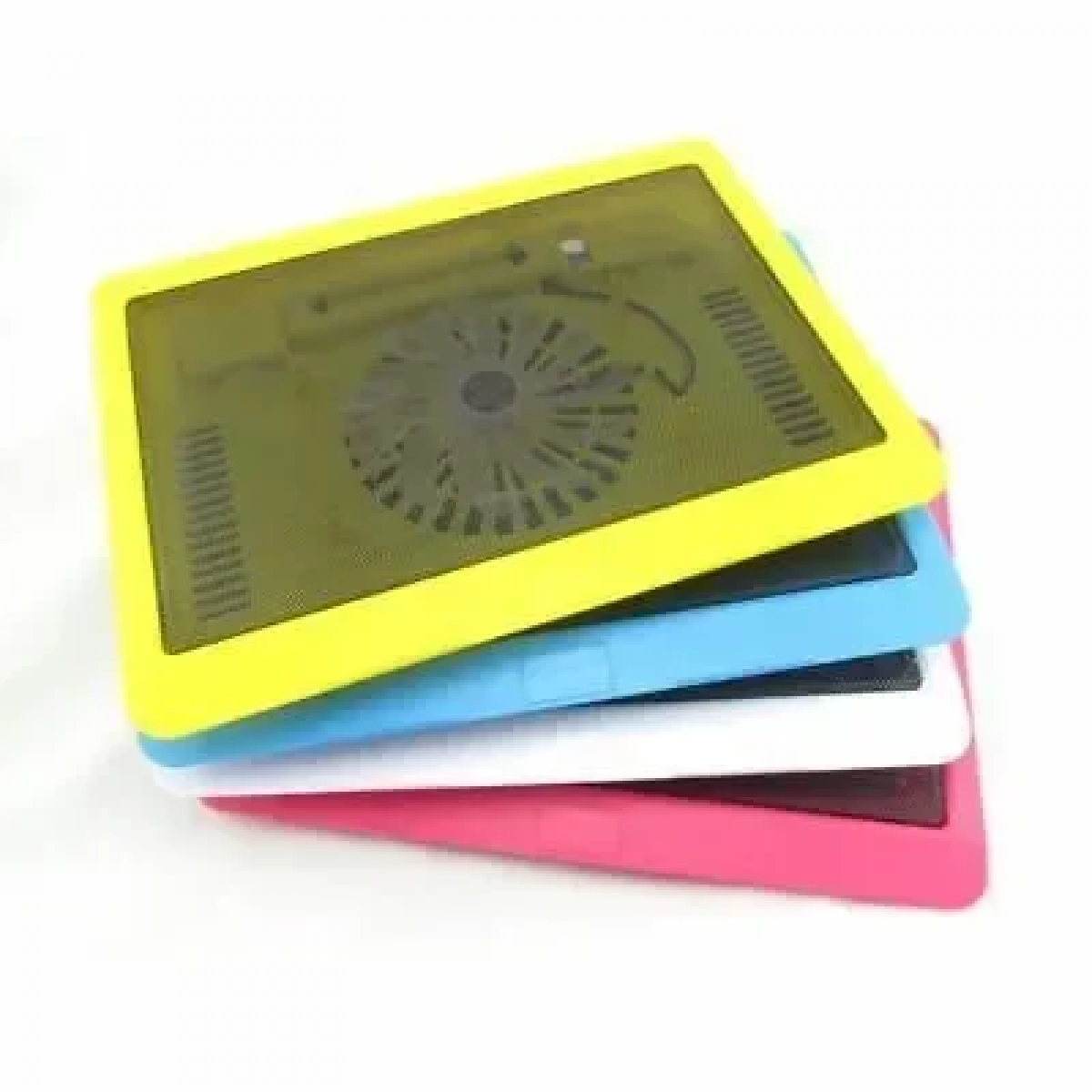 N191 Cooling Pad για Laptop έως 17" με 1 Ανεμιστήρα και Φωτισμό σε Κίτρινο Χρώμα