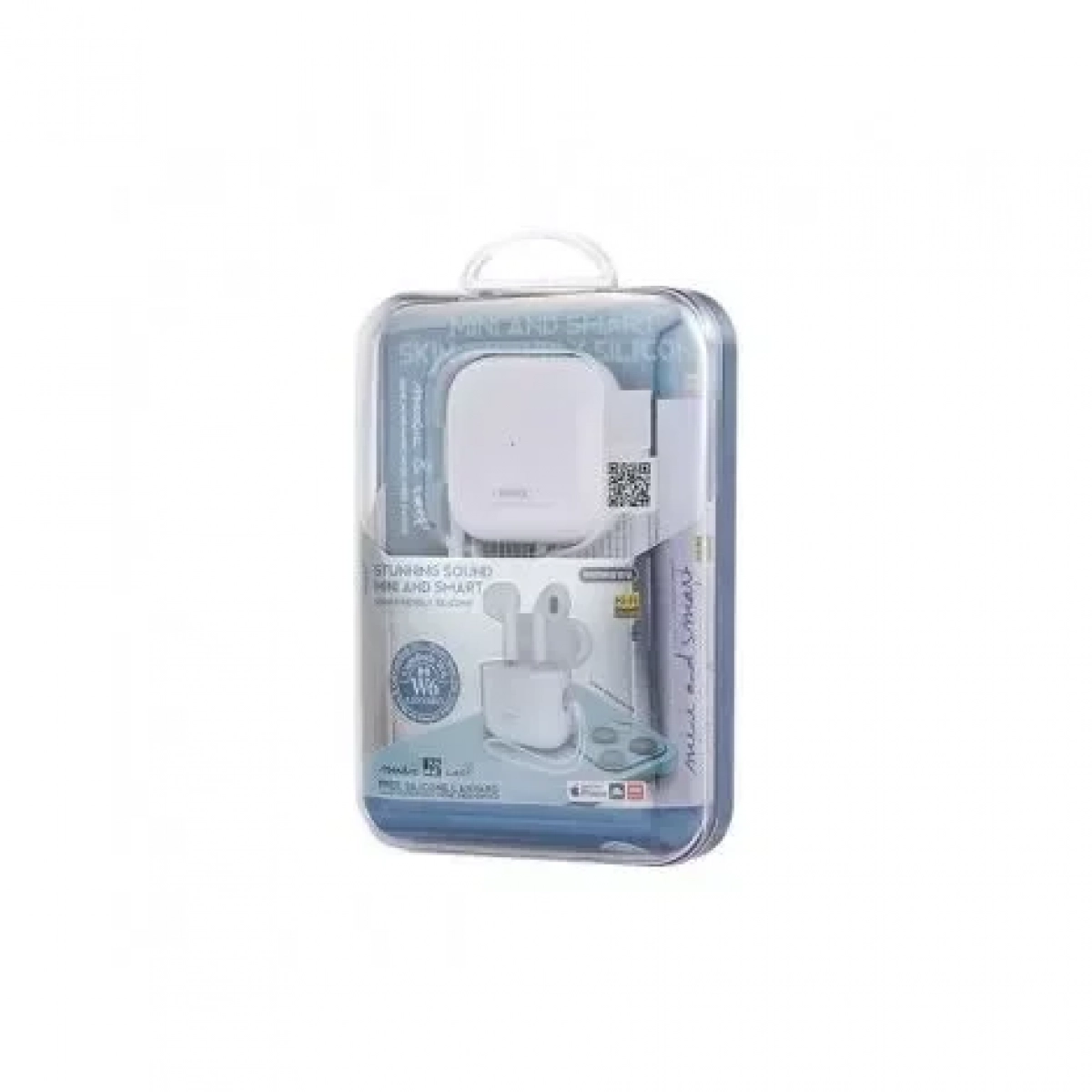 Remax Cozybuds W6 Bluetooth Handsfree Ακουστικά με Θήκη Φόρτισης Λευκά
