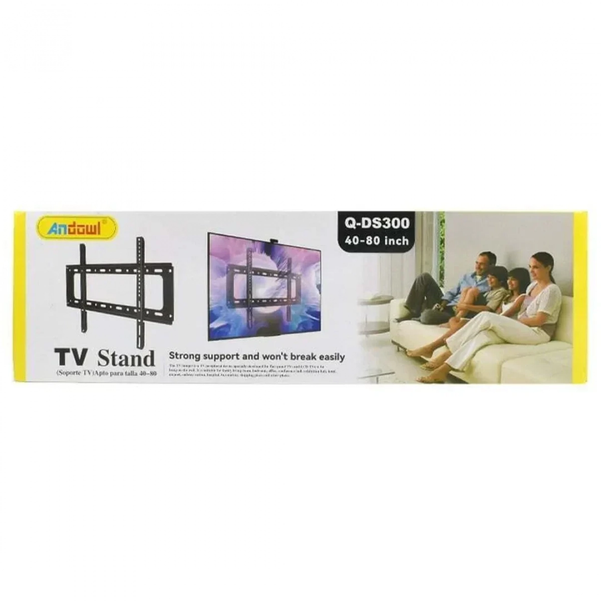 Βάση Tοίχου για Τηλεοράσεις 40 – 80″ Andowl Q-DS300 – Μαύρο