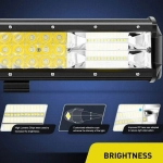 LED Αδιάβροχη Μπάρα Αλουμινίου 12V-24V 37cm 216W 72 SMD IP68 17280LM 6000K OYQP-0018