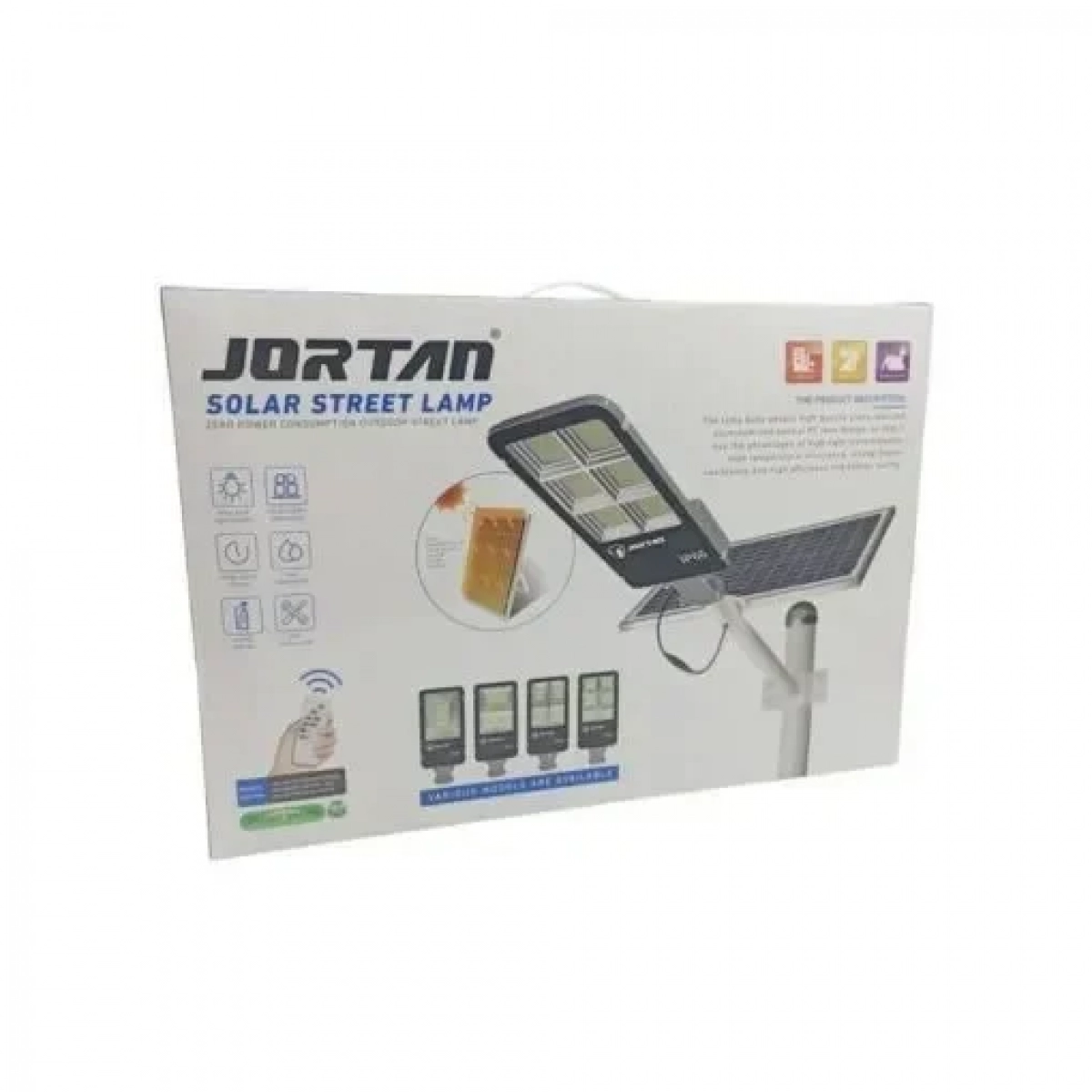 Ηλιακό Φωτιστικό Δρόμου 200W Ψυχρό Λευκό 6500K με Τηλεχειριστήριο