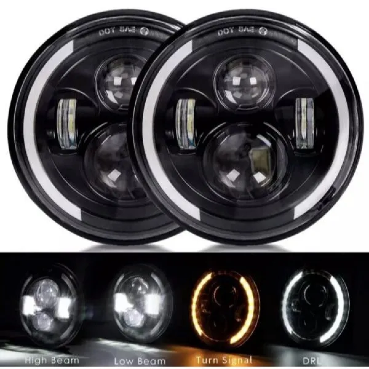 Φανάρι εμπρόσθιο universal GrowPal Led 7″ 9-60V 1τμχ