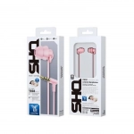 WK YB02 In-ear Handsfree Ενσύρματα με Βύσμα 3.5mm Ροζ