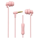 WK YB02 In-ear Handsfree Ενσύρματα με Βύσμα 3.5mm Ροζ