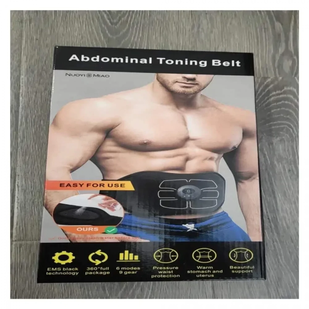 Ζώνη αδυνατίσματος και εκγύμνασης κοιλιακών - μαύρη - Photo4