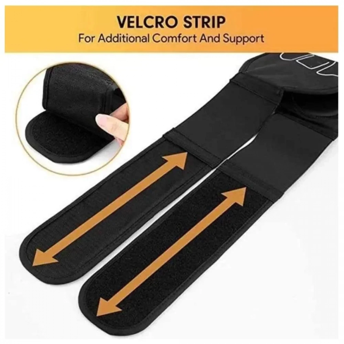 Ζώνη αδυνατίσματος και εκγύμνασης κοιλιακών - μαύρη - Photo6