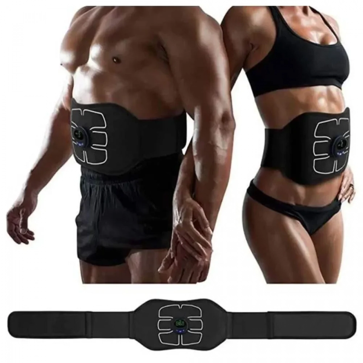 Ζώνη αδυνατίσματος και εκγύμνασης κοιλιακών - μαύρη - Photo9