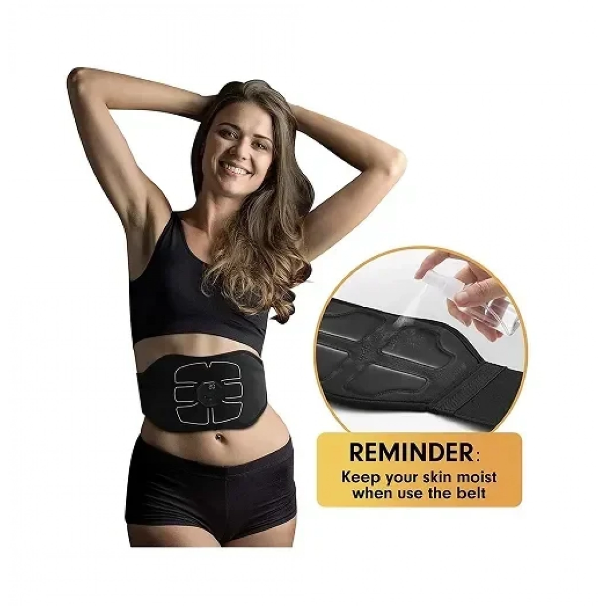 Ζώνη Στήριξης για Ενίσχυση Κοιλιακών και Σώματος – Μαύρη - Image 3