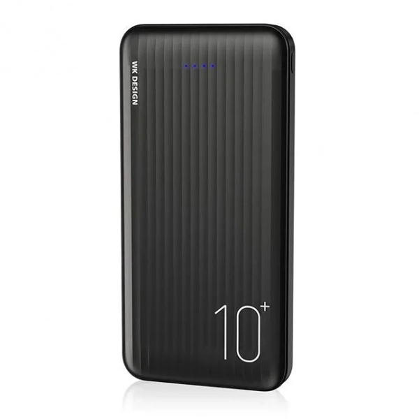 WK WP-129 Power Bank 10000mAh 10.5W με 2 Θύρες USB-A Μαύρο