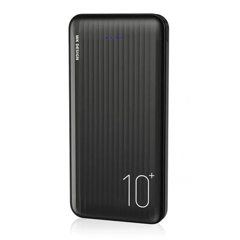 WK WP-129 Power Bank 10000mAh 10.5W με 2 Θύρες USB-A Μαύρο