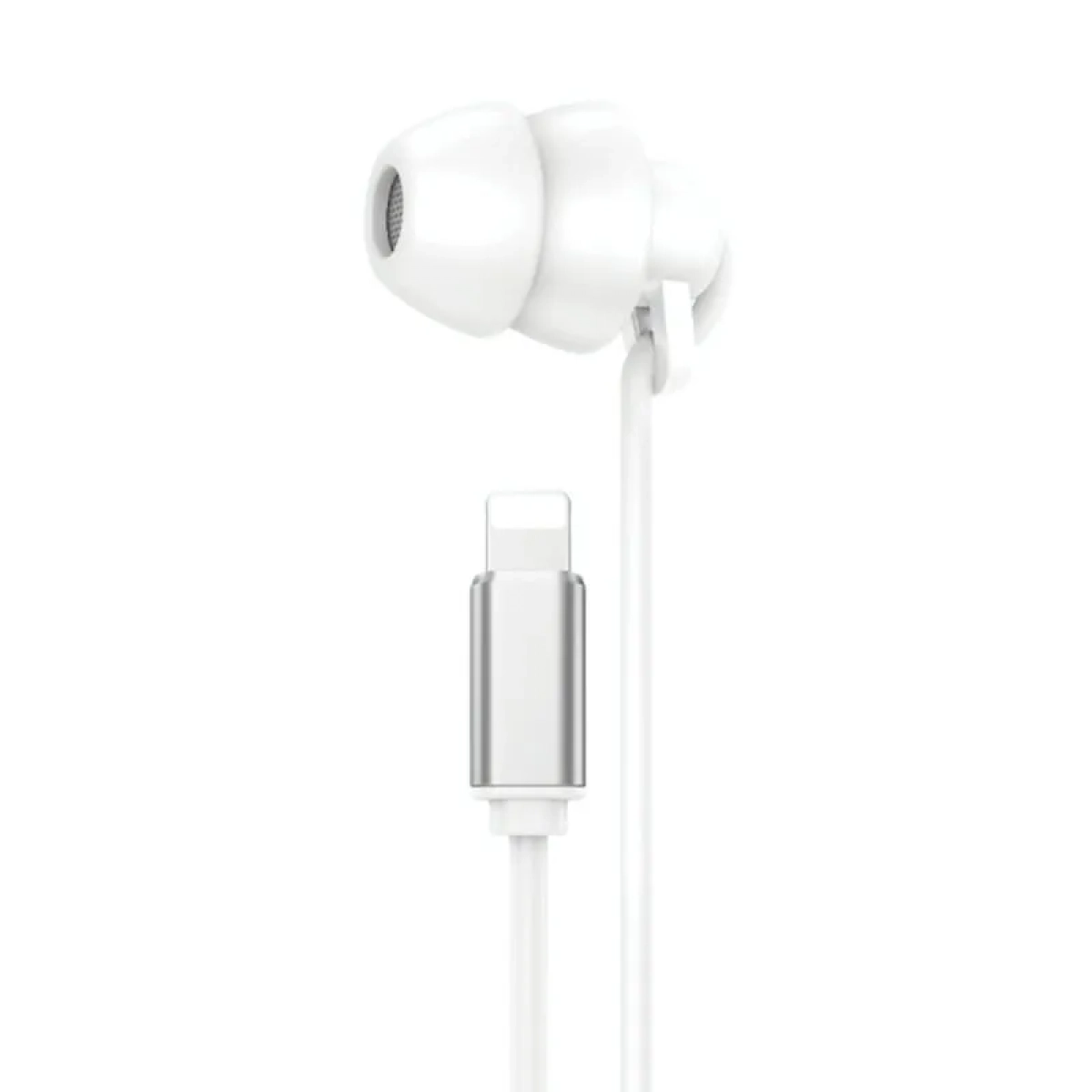 WK YB02 In-ear Handsfree Ενσύρματα με Βύσμα Lightning Λευκό