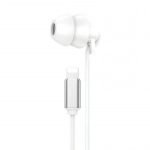 WK YB02 In-ear Handsfree Ενσύρματα με Βύσμα Lightning Λευκό