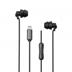 WK YB02 In-ear Handsfree Ενσύρματα με Βύσμα Lightning Μαύρο