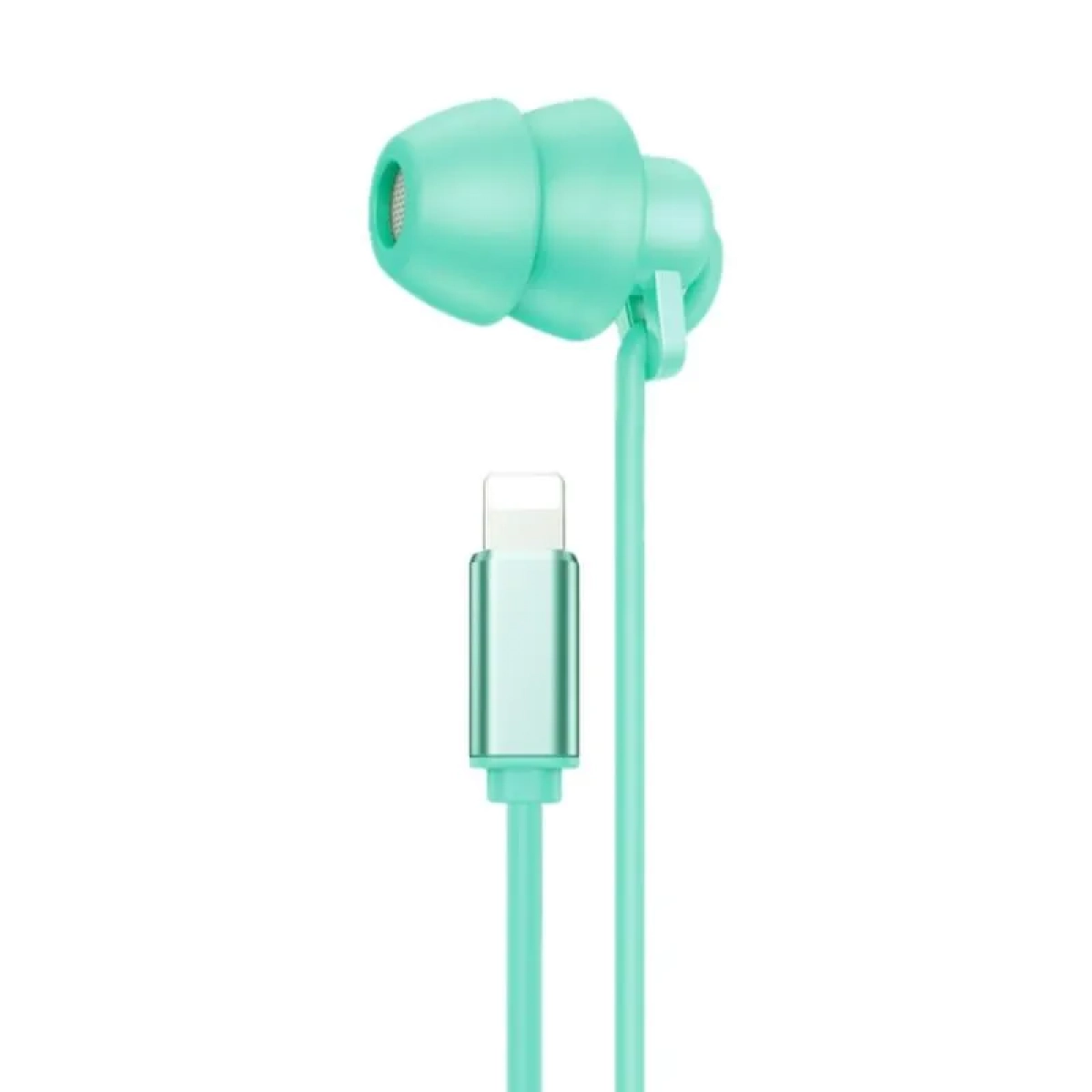 WK YB02 In-ear Handsfree Ενσύρματα με Βύσμα Lightning Πράσινο