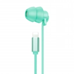 WK YB02 In-ear Handsfree Ενσύρματα με Βύσμα Lightning Πράσινο