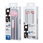 WK YB02 In-ear Handsfree Ενσύρματα με Βύσμα Lightning Ροζ