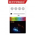 50 Χριστουγεννιάτικα Λαμπάκια LED Αδιάβροχα IP44 Πολύχρωμα 5Μ Εσωτερικού και Εξωτερικού χώρου σε Σειρά με Λευκό Καλώδιο Arrango AN57470
