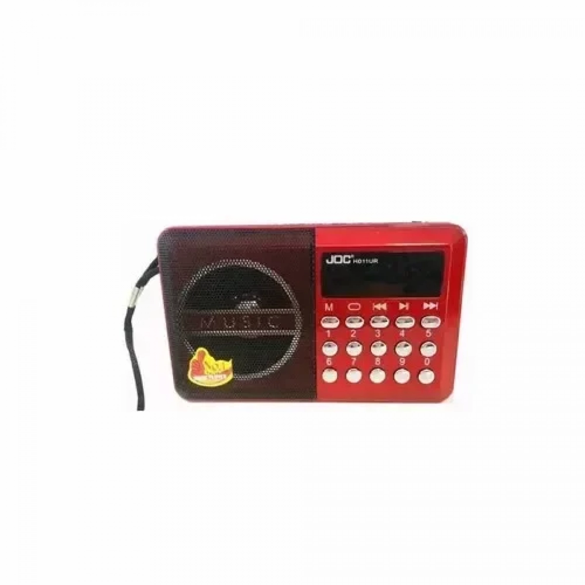 Επαναφορτιζόμενο ραδιόφωνο με USB JOC H011UR κόκκινο