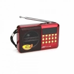 Επαναφορτιζόμενο ραδιόφωνο με USB JOC H011UR κόκκινο