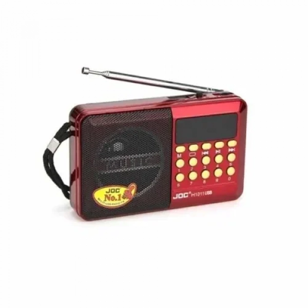 Επαναφορτιζόμενο ραδιόφωνο με USB JOC H011UR κόκκινο