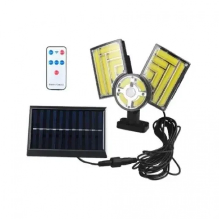 Ηλιακός Προβολέας LED με Πάνελ 25W με Αισθητήρα Κίνησης και Τηλεχειριστήριο ARRANGO AT48859