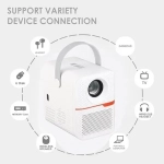 Mini Projector HD 1080P 100-240V με Τηλεχειριστήριο 4K Andowl Q-HD633