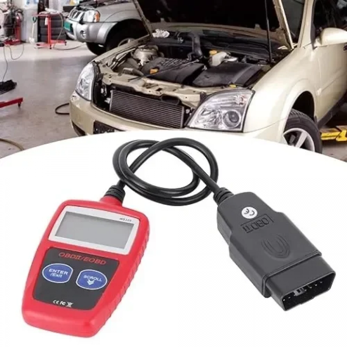 Ψηφιακό διαγνωστικό αυτοκινήτων OBD-II Andowl Q-GZ037 κόκκινο