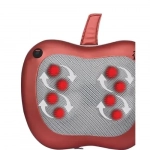 Ηλεκτρικό μαξιλάρι μασάζ για το σπίτι & το αυτοκίνητο Car & Home Intelligent Massage Cushion κόκκινο