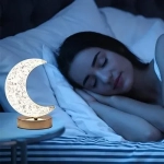 Επιτραπέζιο Φωτιστικό LED Dimmable Επαναφορτιζόμενο USB σε Σχήμα Φεγγάρι Arrango AT48184