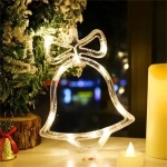 Χριστουγεννιάτικο Φωτιστικό 10 LED Μπαταρίας Καμπάνα Θερμό Λευκό Arrango AN48469 - Image 2