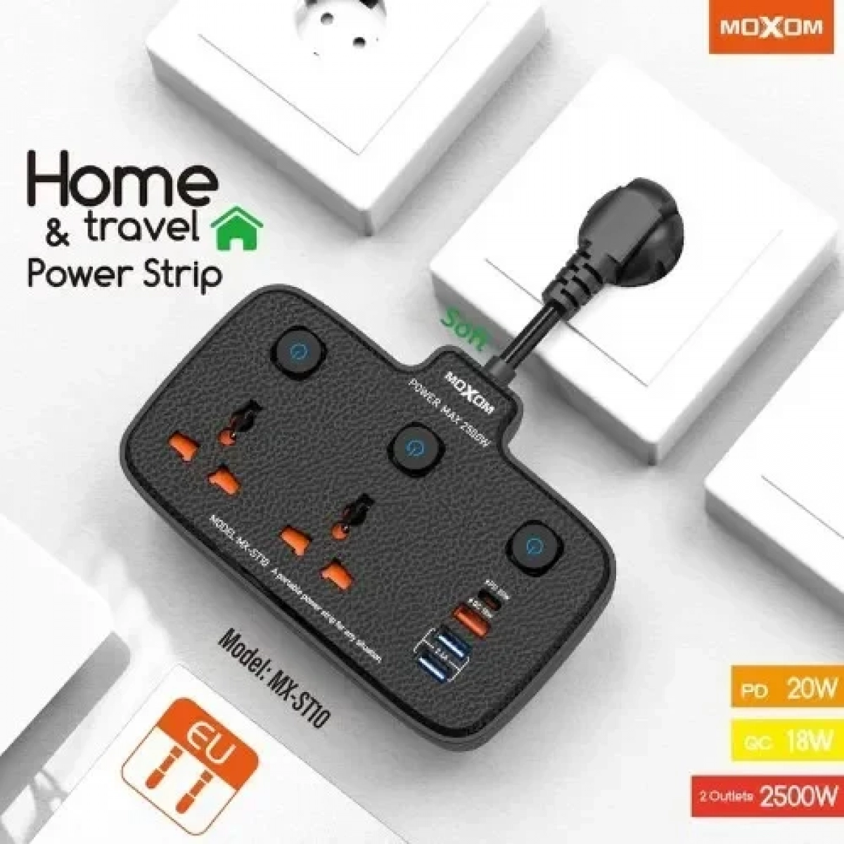 Καλώδιο Eπέκτασης με 6 θύρες USB Moxom MX-ST10