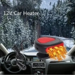 Φορητό αερόθερμο αυτοκινήτου 12V 150W μαύρο – κόκκινο