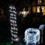 Ηλιακός Μίνι Φωτοσωλήνας 50LED Ψυχρό Λευκό 7m AN48402 ARRANGO