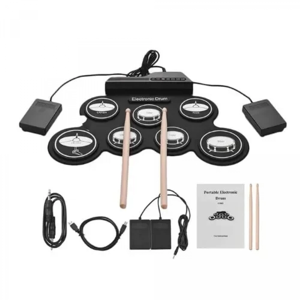 Φορητό ψηφιακό σετ τυμπάνων Digital Drum AH-4 - Image 9