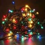 Χριστουγεννιάτικα Λαμπάκια 200LED RGB 15.5m IP20 με Πράσινο Καλώδιο και Πρόγραμμα AN57236 ARRANGO