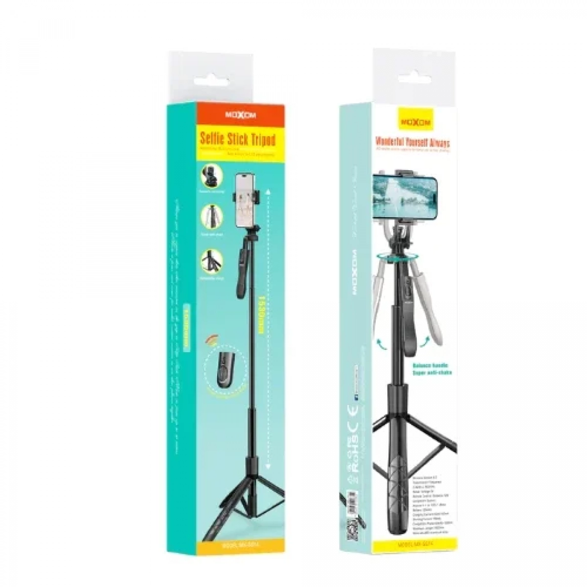 Πολυλειτουργικό Τρίποδο Selfie Stick Moxom MX-SS14