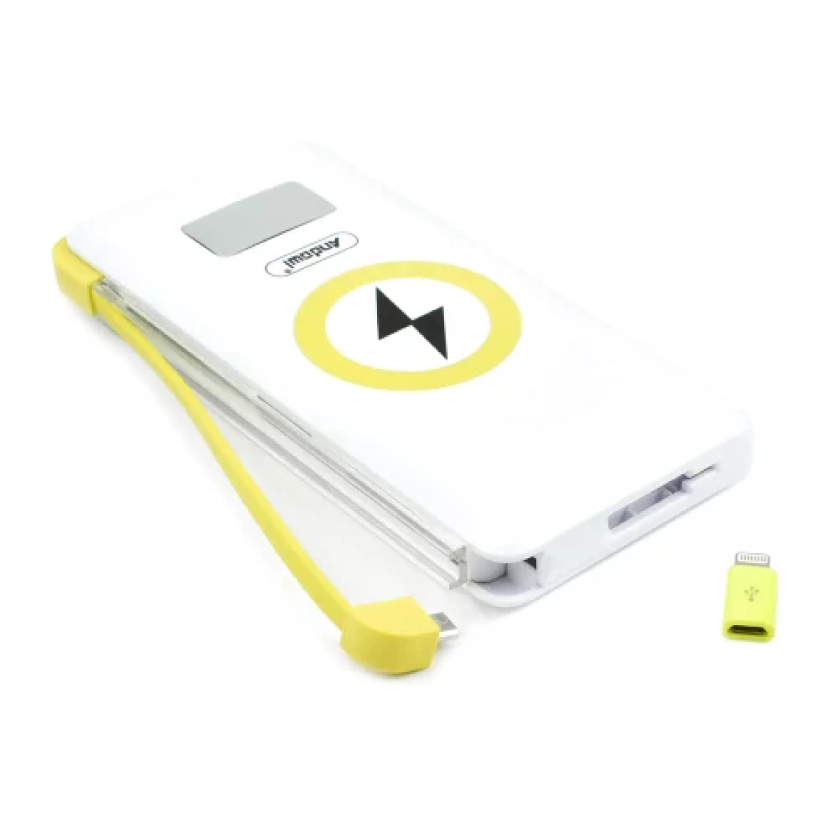 Power bank 15000mAh 18W με θύρα USB-C Andowl Q-CD0815 σε λευκό χρώμα