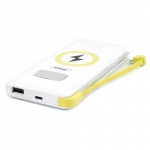 Power bank 15000mAh 18W με θύρα USB-C Andowl Q-CD0815 σε λευκό χρώμα
