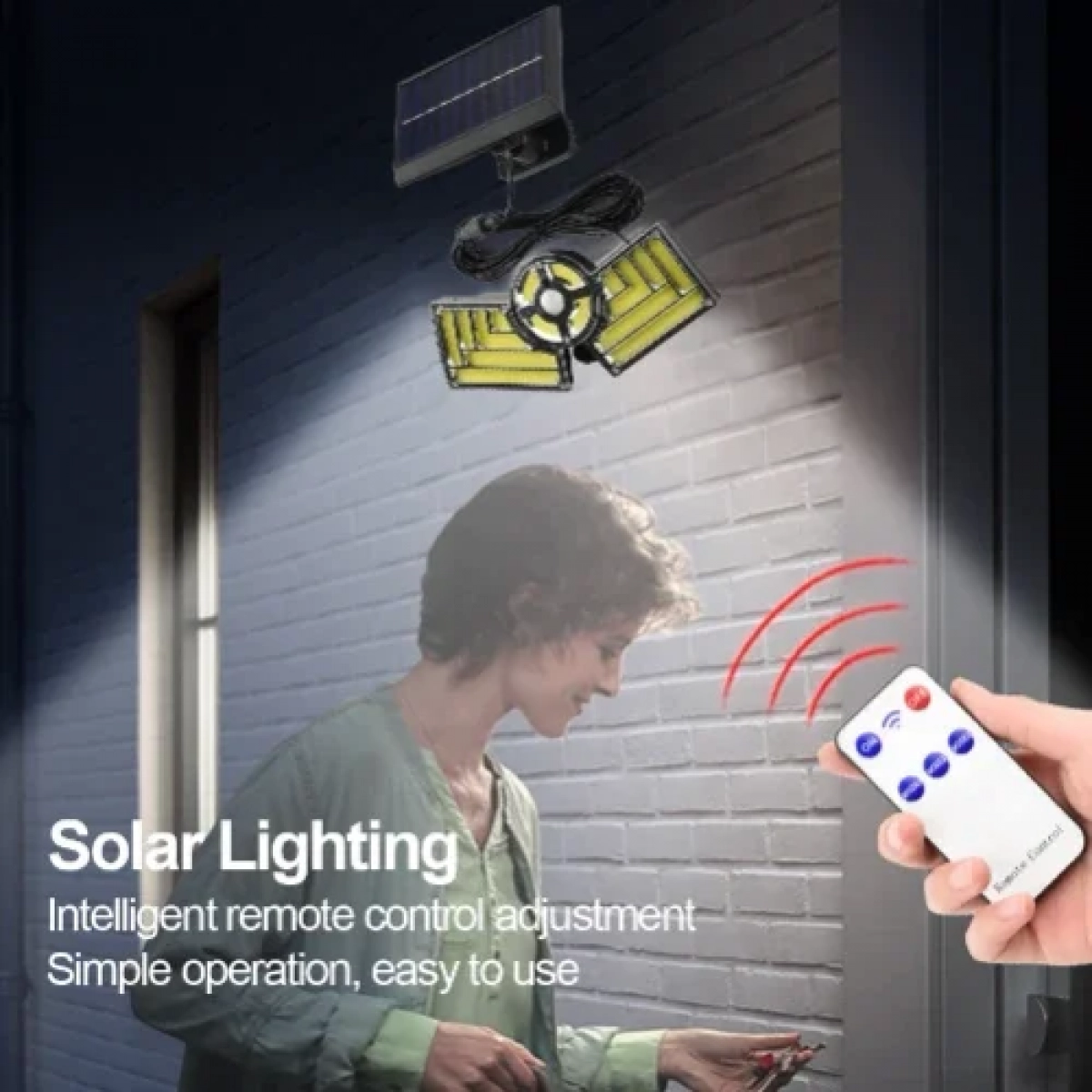 Ηλιακός Προβολέας LED με Πάνελ 25W με Αισθητήρα Κίνησης και Τηλεχειριστήριο ARRANGO AT48859