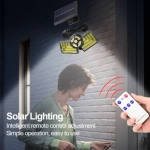 Ηλιακός Προβολέας LED με Πάνελ 25W με Αισθητήρα Κίνησης και Τηλεχειριστήριο ARRANGO AT48859