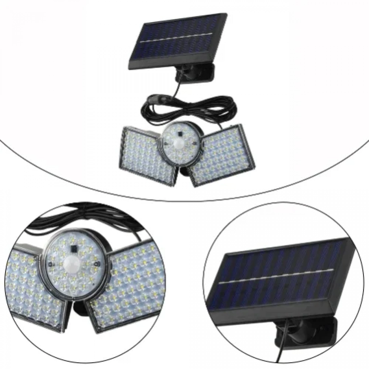 Ηλιακός Προβολέας LED με Πάνελ 25W με Αισθητήρα Κίνησης και Τηλεχειριστήριο ARRANGO AT48858