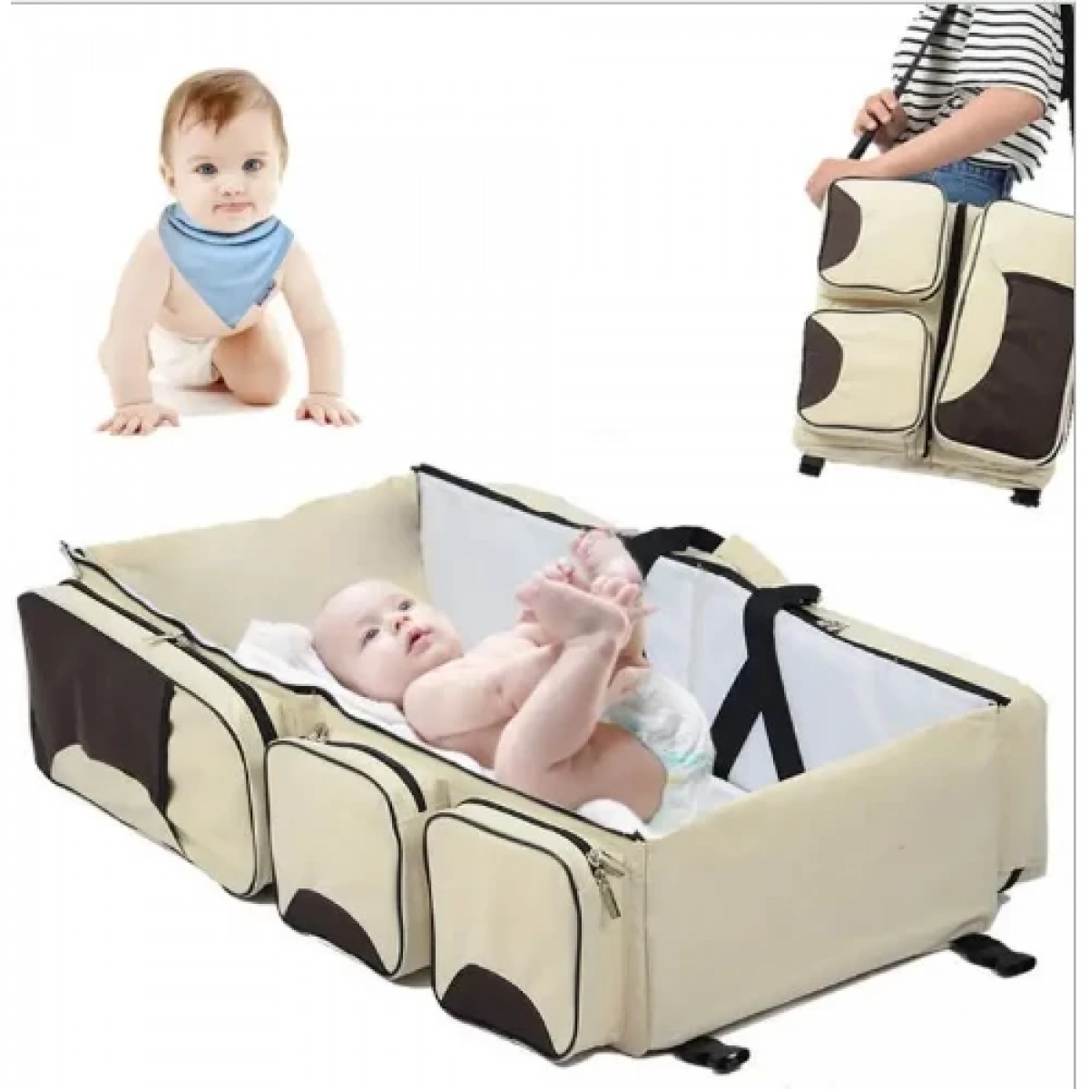 Βρεφικό Κρεβατάκι – Πορτ Μπεμπέ – Baby Kindom κόκκινο