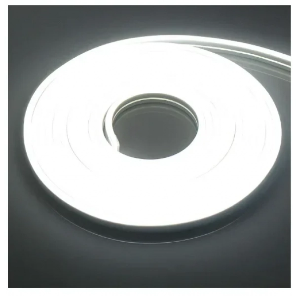 Αδιάβροχη LED ταινία Neon 12V 5m με τροφοδοτικό ψυχρό λευκό RZ-0021