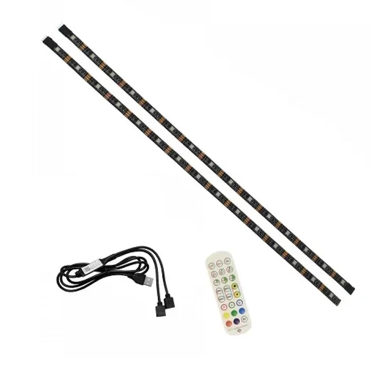 Αδιάβροχη LED ταινία USB 5V 4m (2 x 2m) με τηλεχειριστήριο και Bluetooth RGB IP65 RZ-0006