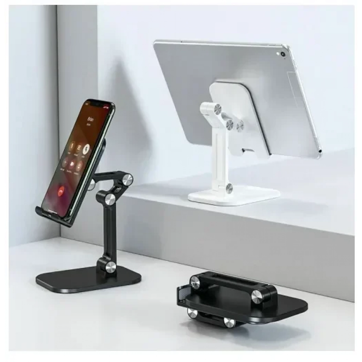 Αναδιπλούμενη βάση στήριξης κινητού Z3 Universal Stand Holder ασημί - Image 3