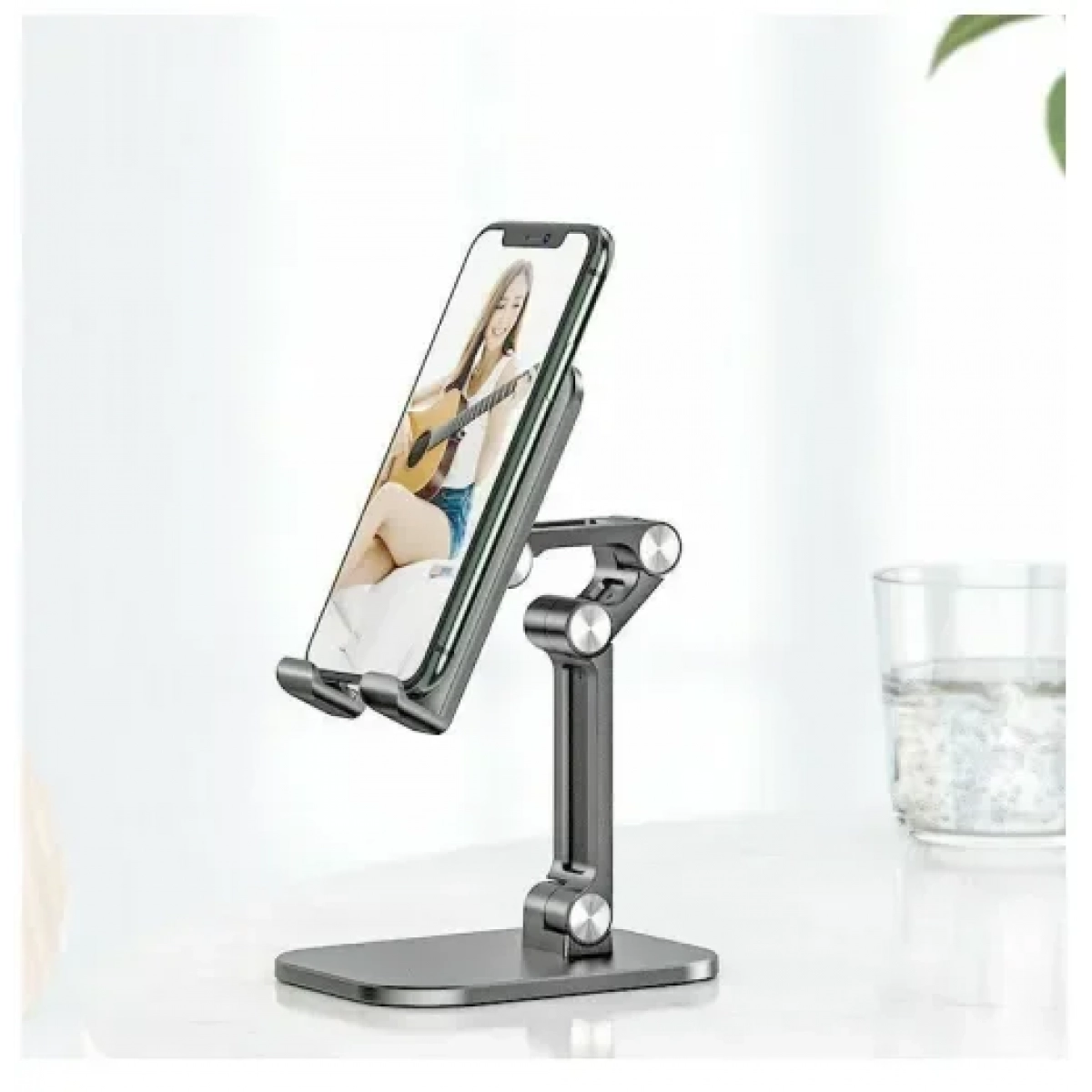 Αναδιπλούμενη βάση στήριξης κινητού Z3 Universal Stand Holder ασημί - Image 4