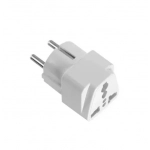 Αντάπτορας πρίζας Universal Travel Power Adapter 13A από EU/UK/US/CN/AU σε EU AQ-366E λευκό