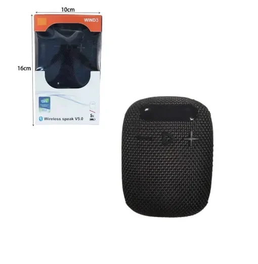 Ασύρματο Φορητό Ηχείο Bluetooth Wind3 Wireless Speak V5.0 3W Μαύρο