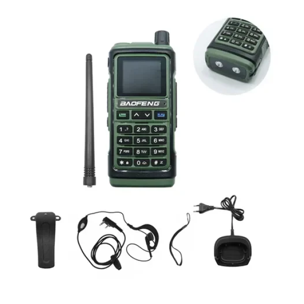 Ασύρματος φορητός πομποδέκτης VHF – UHF 5W 1 τμχ BAOFENG BF-UV17 πράσινο