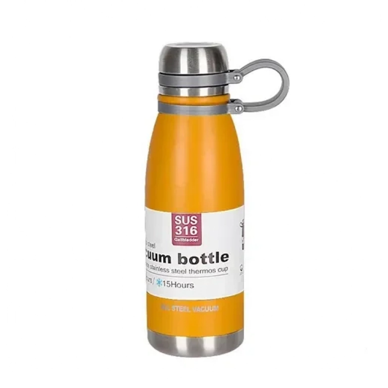 Μπουκάλι θερμός με ιμάντα μεταφοράς 800ml JB-6065 κίτρινο